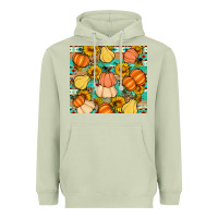 Matcha pumpkin sunflowers leaves Heavyweight Hoodie - Artiststas