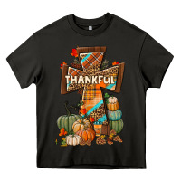 Asphalt thankful fall cross Heavy Core Tee - BundleAndBundleShop