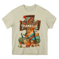 Mossy thankful fall cross Heavy Core Tee - BundleAndBundleShop