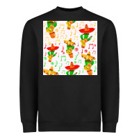 Black mexico seamless pattern Heavyweight Sweatshirt - FaDigitalArtStudio