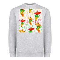 Heather Grey mexico seamless pattern Heavyweight Sweatshirt - FaDigitalArtStudio