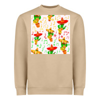 Mushroom mexico seamless pattern Heavyweight Sweatshirt - FaDigitalArtStudio