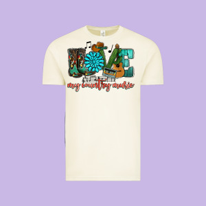 Western Love My Country Music Vintage Tee Designed By Howdyjamesfarm