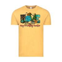Vintage Mustard Western love my country music Vintage Tee - HowdyJamesFarm