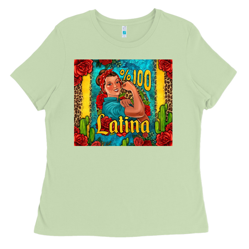 Hundred Percent Latina Strong Woman Ladies Tee by Jasminsmagicworld | Teevron