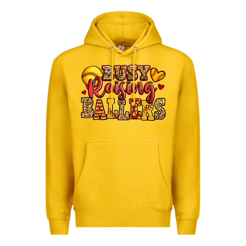 Busy Raising Ballers Softball Premium Hoodie by Jasminsmagicworld | Teevron