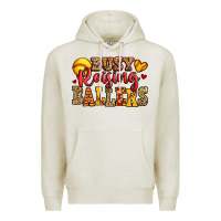 Oatmeal Heather busy raising ballers softball Premium Hoodie - Jasminsmagicworld