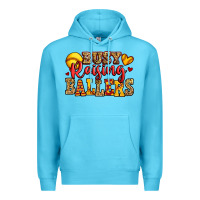 Ocean Blue busy raising ballers softball Premium Hoodie - Jasminsmagicworld