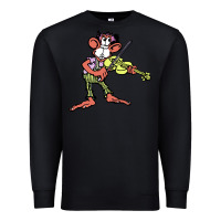 Black the iommi monkey Premium Sweatshirt - lanVoArt