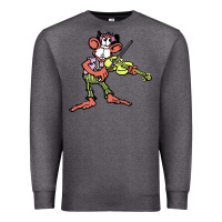 Charcoal Heather the iommi monkey Premium Sweatshirt - lanVoArt