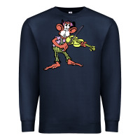 Navy the iommi monkey Premium Sweatshirt - lanVoArt