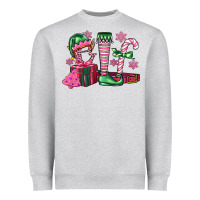 Heather Grey elf Heavyweight Sweatshirt - FaDigitalArtStudio