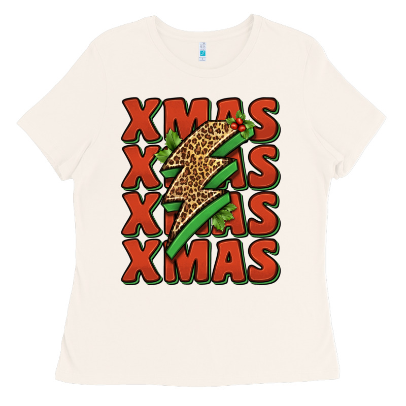 Xmas Lightning Bolt Ladies Tee by Jasminsmagicworld | Teevron