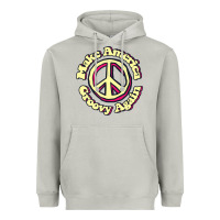 Moon Dust Make America Groovy Again Peace Sign 70S Retro Heavyweight Hoodie - lanVoArt