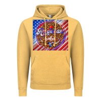 Vintage Mustard American babe Vintage Hoodie - TumblerDesignByShophia