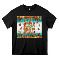 Black Just A Girl Who Loves Fall Tumbler Heavy Core Tee - BundleAndBundleShop