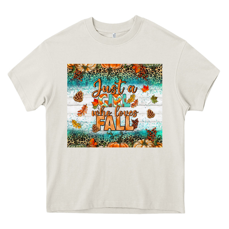 Just A Girl Who Loves Fall Tumbler Heavy Core Tee by BundleAndBundleShop | Teevron
