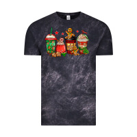 Cloud Black christmas cookies coffee Vintage Tee - Jasminsmagicworld