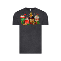 Vintage Black christmas cookies coffee Vintage Tee - Jasminsmagicworld