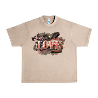 French Oak Love America 4th of july Urban Heavy Tee - HowdyJamesFarm