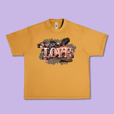 Love America 4th Of July Urban Heavy Tee Designed By Howdyjamesfarm