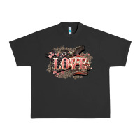 Pigment Black Love America 4th of july Urban Heavy Tee - HowdyJamesFarm