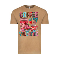 Coffee Is My Valentine Valentine's Day Vintage Tee | Teevron