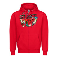 Red sweet summer time Zipper Hoodie - CowhideDigitalArt