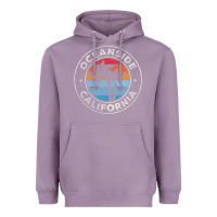 Lavender Oceanside California Ca Vintage Retro 70S Heavyweight Hoodie - lanVoArt