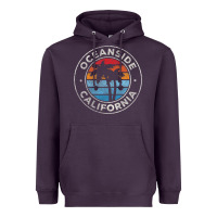 Oceanside California Ca Vintage Retro 70s Heavyweight Hoodie | Teevron