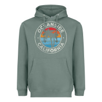 Sage Oceanside California Ca Vintage Retro 70S Heavyweight Hoodie - lanVoArt