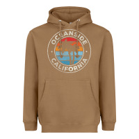 Toasted Coconut Oceanside California Ca Vintage Retro 70S Heavyweight Hoodie - lanVoArt