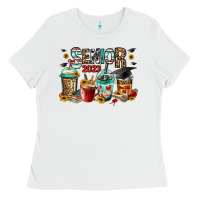White senior 2023 coffee cups Ladies Tee - Jasminsmagicworld