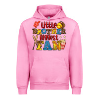 Fuchsia Pink little brother biggest fan Urban Hoodie - AdoDesignShop
