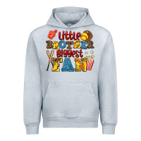Heather Grey little brother biggest fan Urban Hoodie - AdoDesignShop