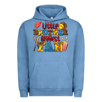 Pigment Pebble Blue little brother biggest fan Urban Hoodie - AdoDesignShop