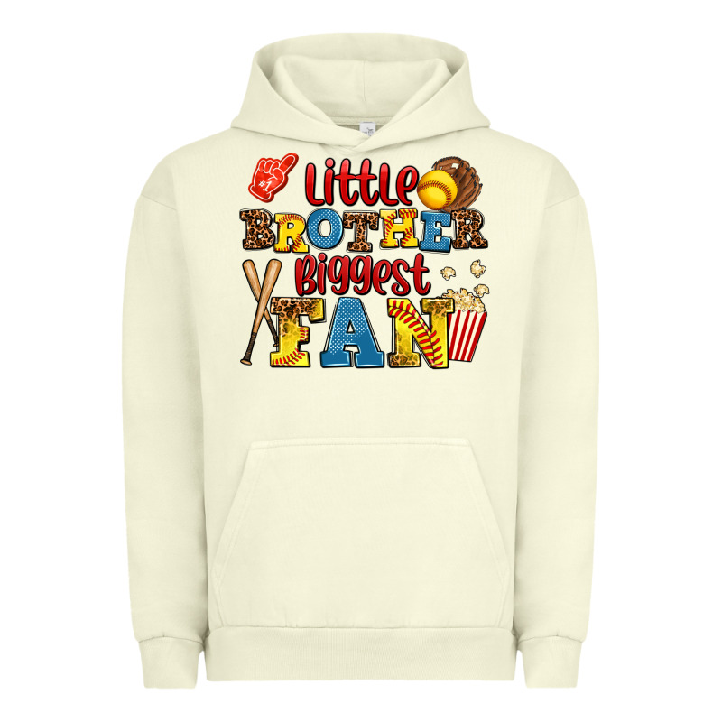 Little Brother Biggest Fan Urban Hoodie by AdoDesignShop | Teevron
