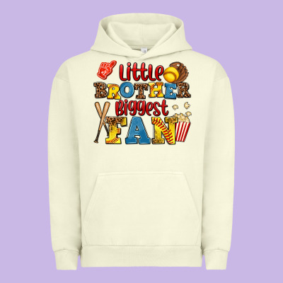 Little Brother Biggest Fan Urban Hoodie Designed By Adodesignshop