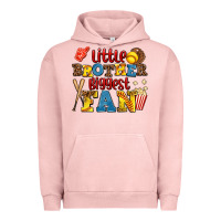Pigment Salmon little brother biggest fan Urban Hoodie - AdoDesignShop