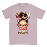 Lilac Baseball Mom Messy Bun Classic Tee - texasbilliewilder