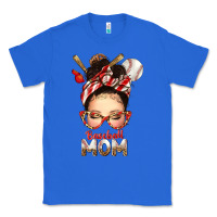 True Royal Baseball Mom Messy Bun Classic Tee - texasbilliewilder