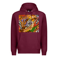 Burgundy safari patterns tumbler Premium Hoodie - BundleAndBundleShop