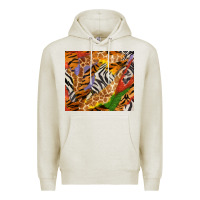 Oatmeal Heather safari patterns tumbler Premium Hoodie - BundleAndBundleShop