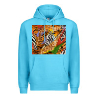 Ocean Blue safari patterns tumbler Premium Hoodie - BundleAndBundleShop