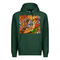 Sports Green safari patterns tumbler Premium Hoodie - BundleAndBundleShop