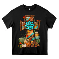 Black fall cross Heavy Core Tee - BundleAndBundleShop
