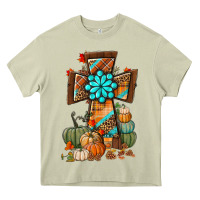 Mossy fall cross Heavy Core Tee - BundleAndBundleShop
