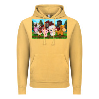 Vintage Mustard cute farm animals Vintage Hoodie - TumblerDesignByShophia