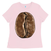 Bubblegum Pink coffee bean Ladies Tee - BarkalooDesign