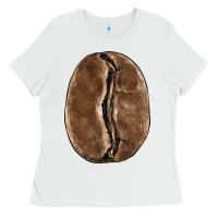 White coffee bean Ladies Tee - BarkalooDesign